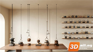 Tea Set 3D Model